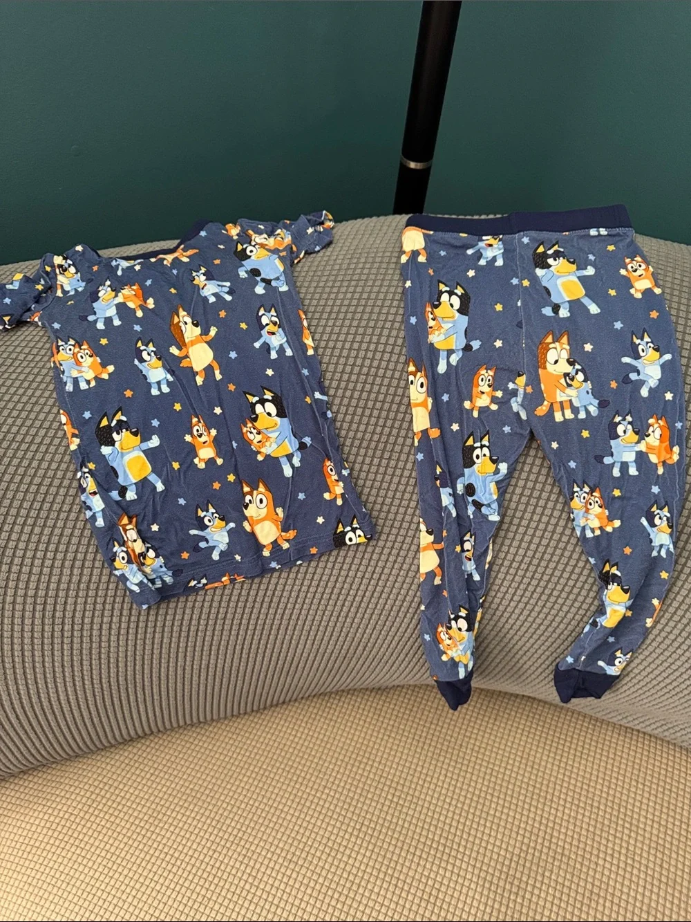 Little Sleepies Bluey Pajamas, 18-24 Months, Gently Used Condition.